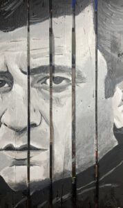 Johnny Cash Folsom Prison Schilderij, TinoB Paintings